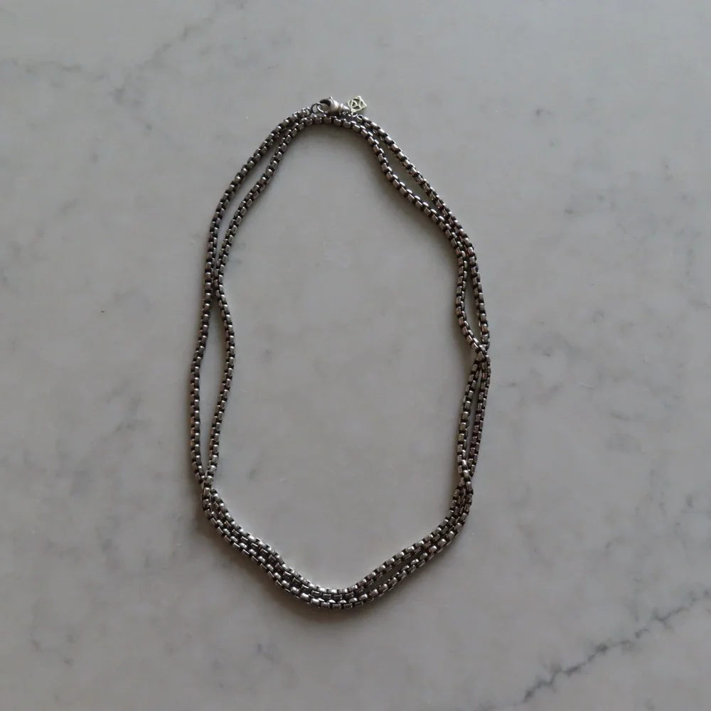 David Yurman Box Chain Necklace with medallion - Picture 6 of 16